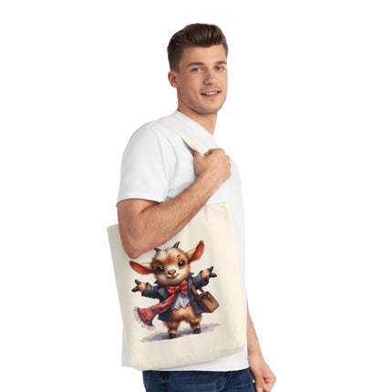 Sustainstyle Canvas Tote Bag: Umweltbewusste Mode - Ziege