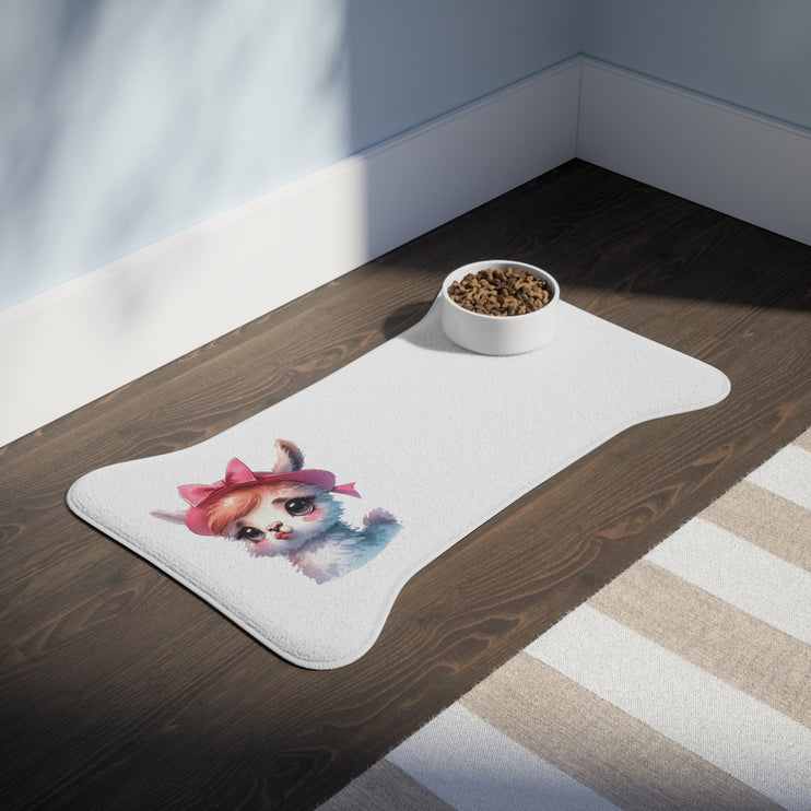 CharmPaws Pet Feeding Mats: Keep Mealtime Mess-Free & Stylish! - Lama