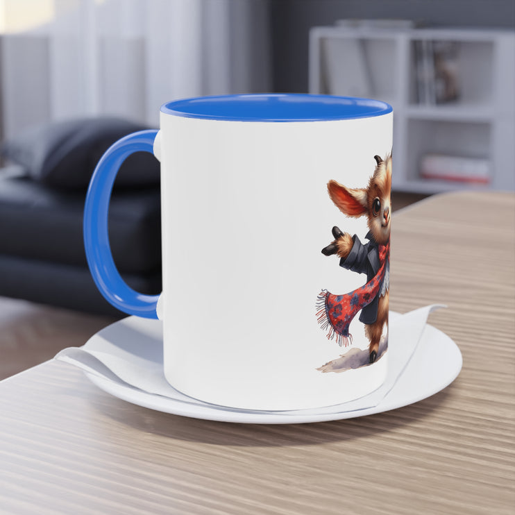 Harmony Two-Tone Coffee Mug: Sip in Style, Revel in Comfort - Goat