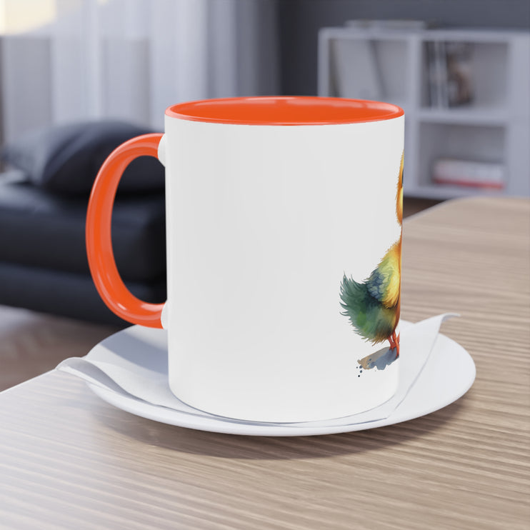 Harmony Two-Tone Coffee Mug: Sip in Style, Revel in Comfort - Duck