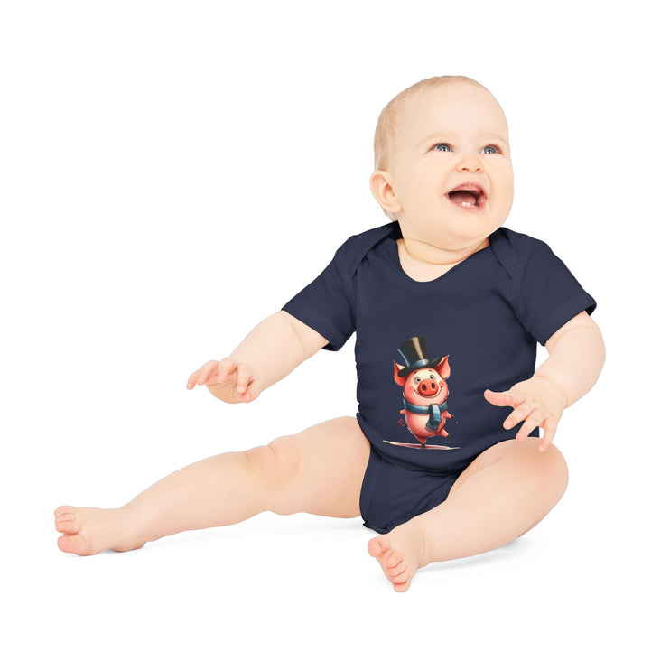 SnuggleNest Organic Baby Short Sleeve Bodysuit