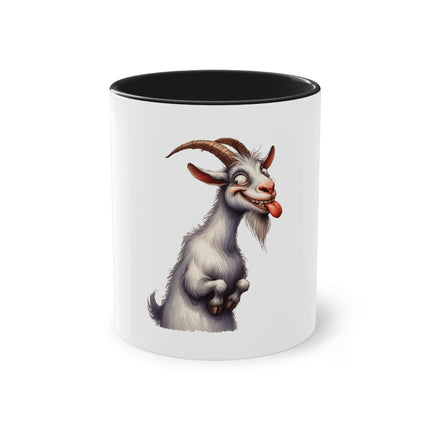 Harmony Two-Tone Coffee Mug: Sip in Style, Revel in Comfort - Goat