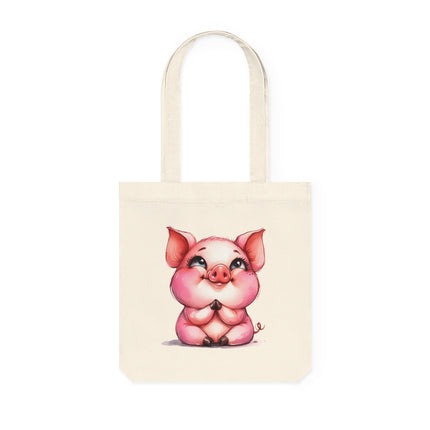 Καμβά sustainstyle Tote Bag: Eco -Conscious Fashion - Pig