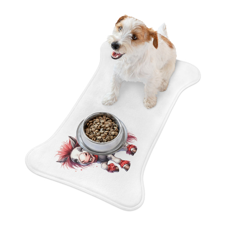 CharmPaws Pet Feeding Mats: Keep Mealtime Mess-Free & Stylish! - Horse