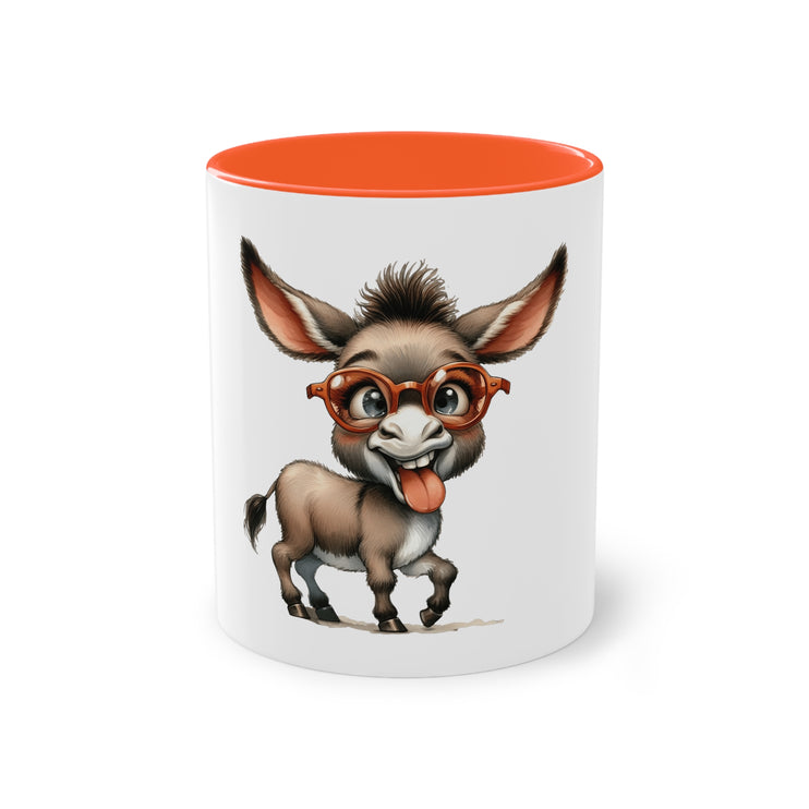 Harmony Two-Tone Coffee Mug: Sip in Style, Revel in Comfort - Donkey