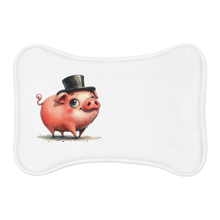 CharmPaws Pet Feeding Mats: Keep Mealtime Mess-Free & Stylish! - Pig