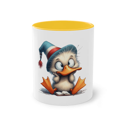 Harmony Two-Tone Coffee Mug: Sip in Style, Revel in Comfort - Duck