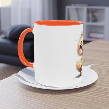 Harmony Two-Tone Coffee Mug: Sip in Style, Revel in Comfort - Duck