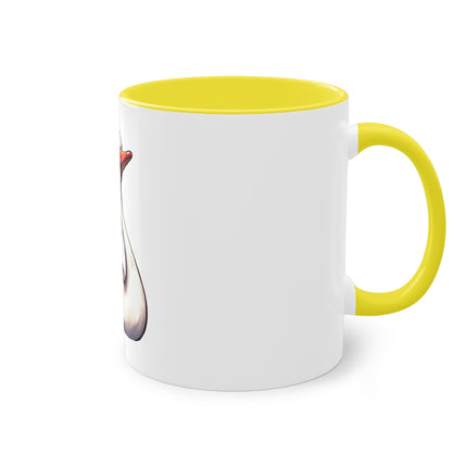 Harmony Two-Tone Coffee Mug: Sip in Style, Revel in Comfort - Swan