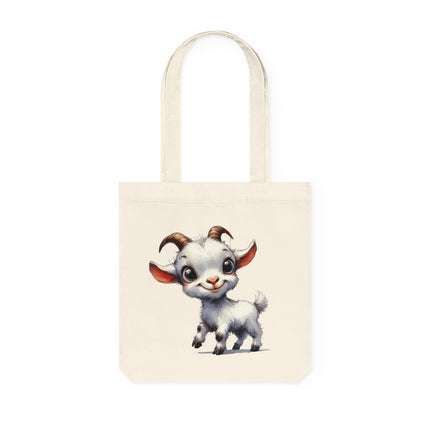 Sustainstyle Canvas Tote Bag: Umweltbewusste Mode - Cute Baby Goat