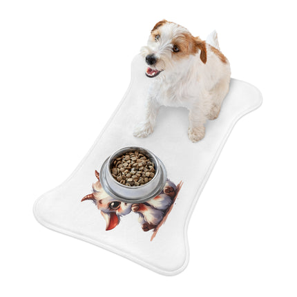 CharmPaws Pet Feeding Mats: Keep Mealtime Mess-Free & Stylish! - Goat