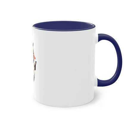 Harmony Two-Tone Coffee Mug: Sip in Style, Revel in Comfort - Sheep