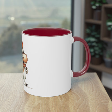 Harmony Two-Tone Coffee Mug: Sip in Style, Revel in Comfort - Donkey