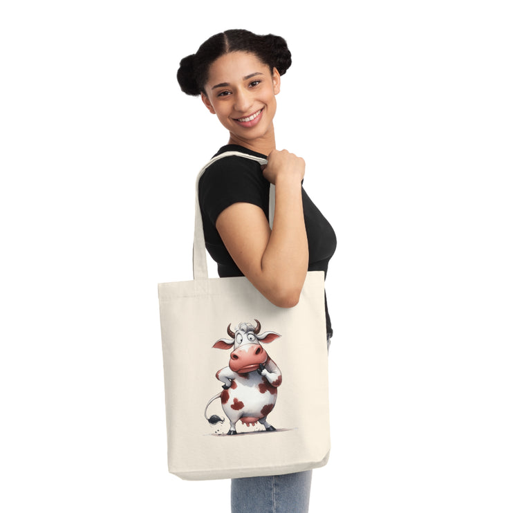 Καμβά sustainstyle Tote Bag: Οικολογική συνειδητή μόδα - αγελάδα