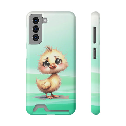 EnchantGuard Phone Case with Card Holder: Style Meets Functionality - Chicken