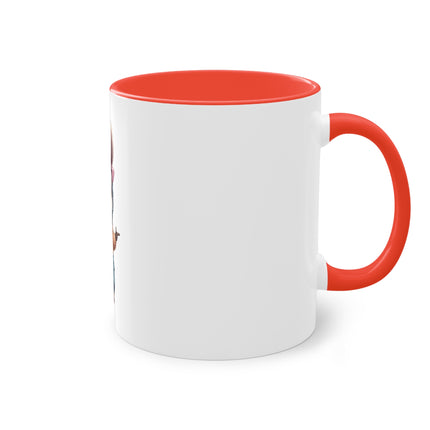 Harmony Two-Tone Coffee Mug: Sip in Style, Revel in Comfort - Rabbit