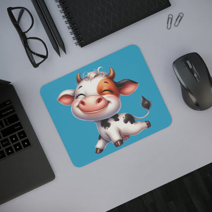 WhimsyWonder Pad de mouse pentru birou: farmec personalizat pentru spațiul tău de lucru - vacă fericită pentru bebeluși