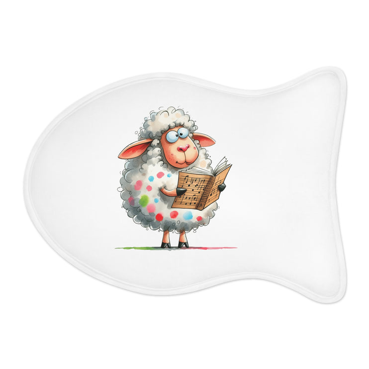 CharmPaws Pet Feeding Mats: Keep Mealtime Mess-Free & Stylish! - Sheep