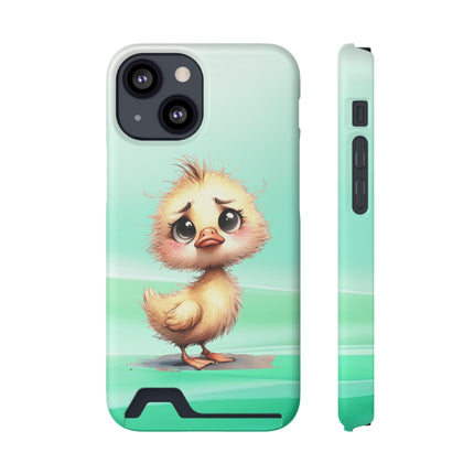 EnchantGuard Phone Case with Card Holder: Style Meets Functionality - Chicken