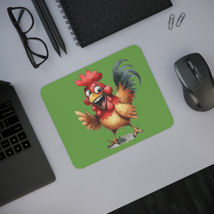 WhimsyWonder Schreibtisch Maus -Pad: Personalisierter Charme für Ihren Arbeitsbereich - Happy Rooster