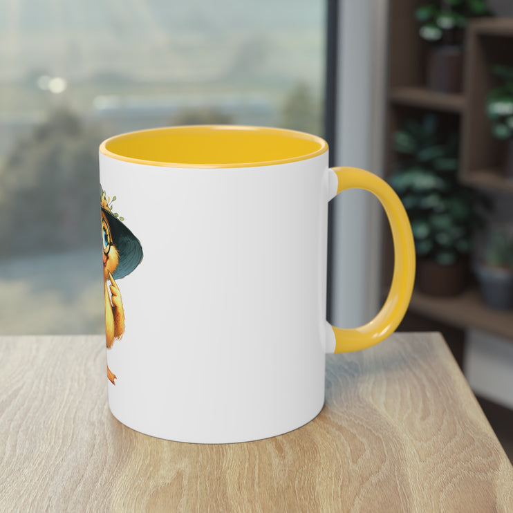 Harmony Two-Tone Coffee Mug: Sip in Style, Revel in Comfort - Duck