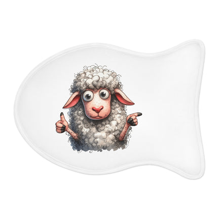 CharmPaws Pet Feeding Mats: Keep Mealtime Mess-Free & Stylish! - Sheep