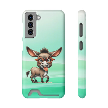 EnchantGuard Phone Case with Card Holder: Style Meets Functionality - Donkey