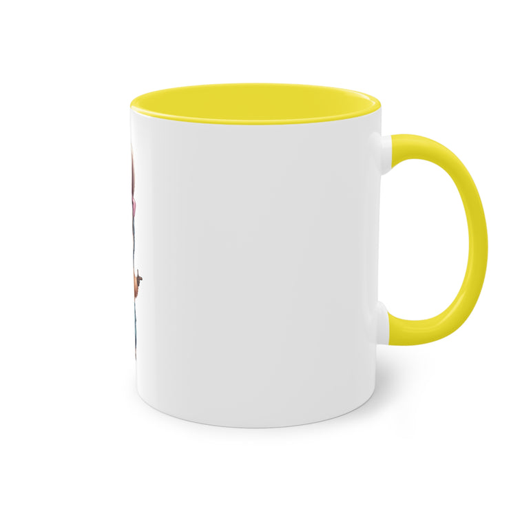 Harmony Two-Tone Coffee Mug: Sip in Style, Revel in Comfort - Rabbit