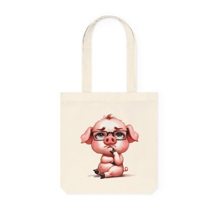 SustainStyle canvas Tote Bag: Milieubewuste mode - varken