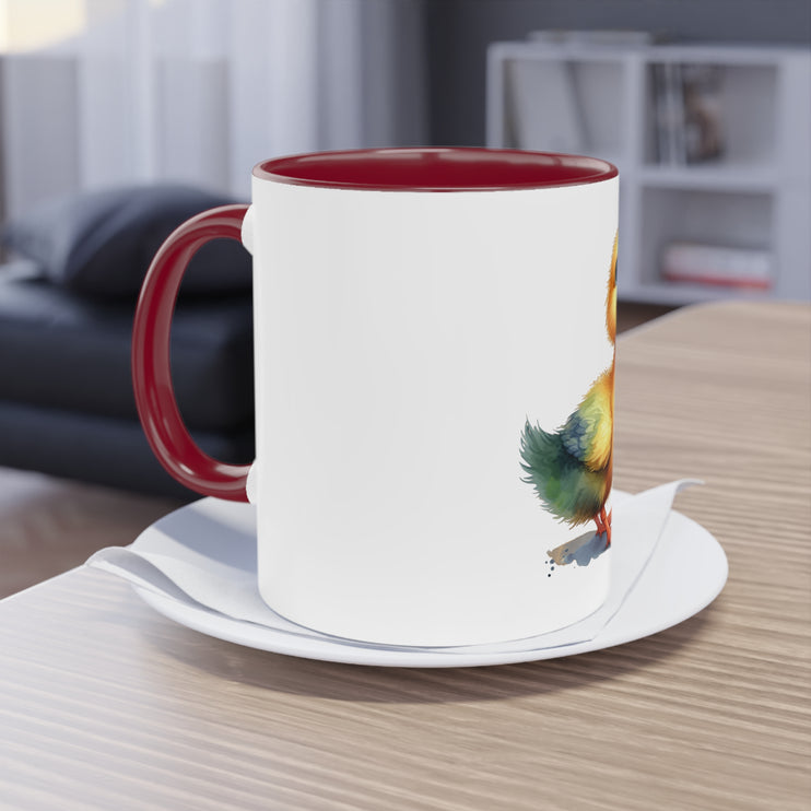 Harmony Two-Tone Coffee Mug: Sip in Style, Revel in Comfort - Duck