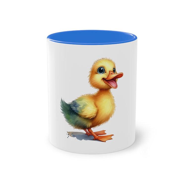 Harmony Two-Tone Coffee Mug: Sip in Style, Revel in Comfort - Duck