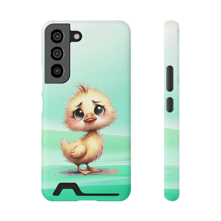 EnchantGuard Phone Case with Card Holder: Style Meets Functionality - Chicken