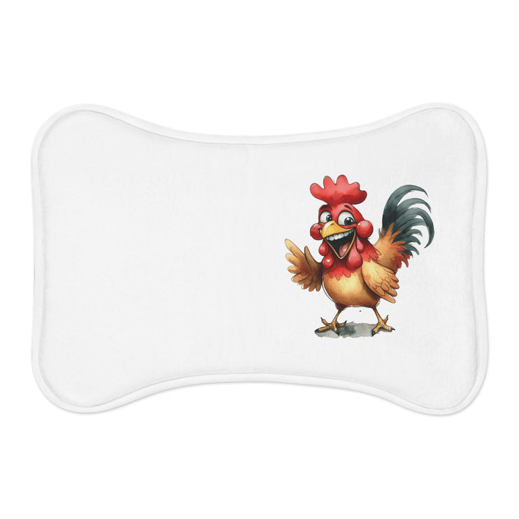 CharmPaws Pet Feeding Mats: Keep Mealtime Mess-Free & Stylish! - Rooster