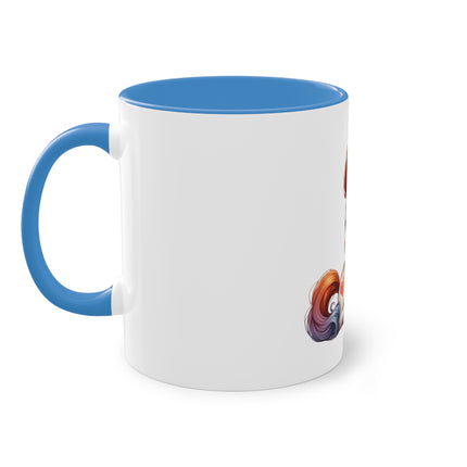 Harmony Two-Tone Coffee Mug: Sip in Style, Revel in Comfort - Horse