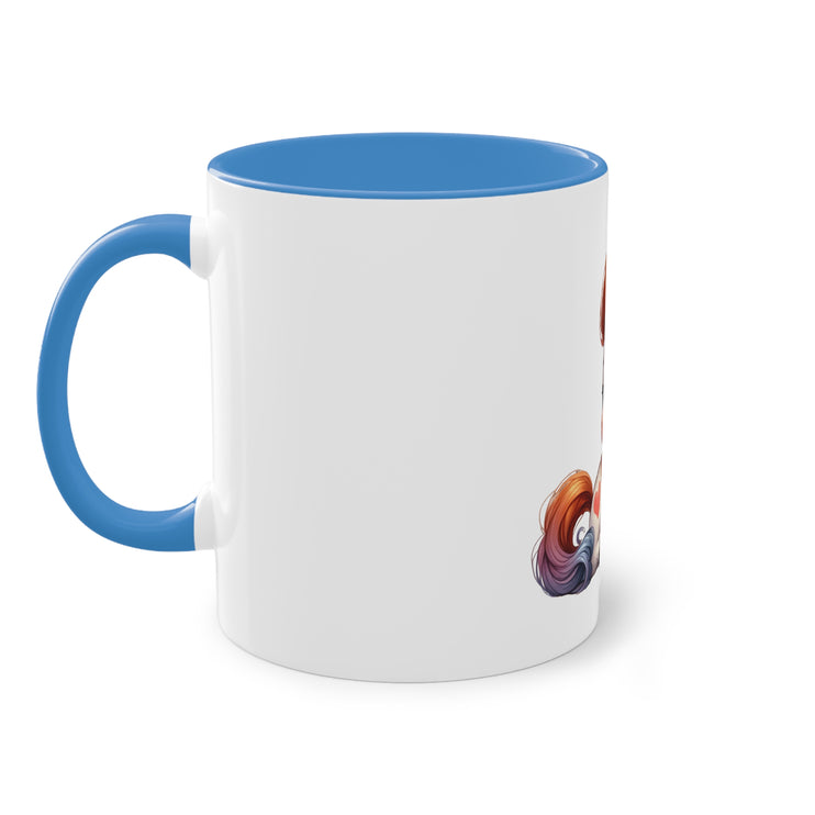 Harmony Two-Tone Coffee Mug: Sip in Style, Revel in Comfort - Horse