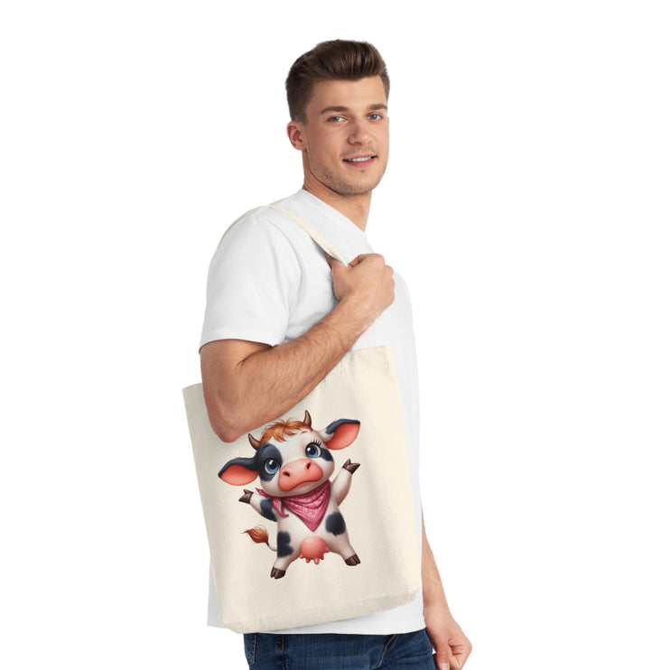 Καμβά sustainstyle Tote Bag: Οικολογική συνειδητή μόδα - αγελάδα