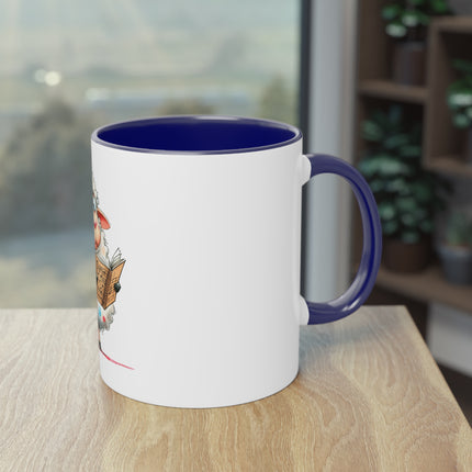 Harmony Two-Tone Coffee Mug: Sip in Style, Revel in Comfort - Sheep