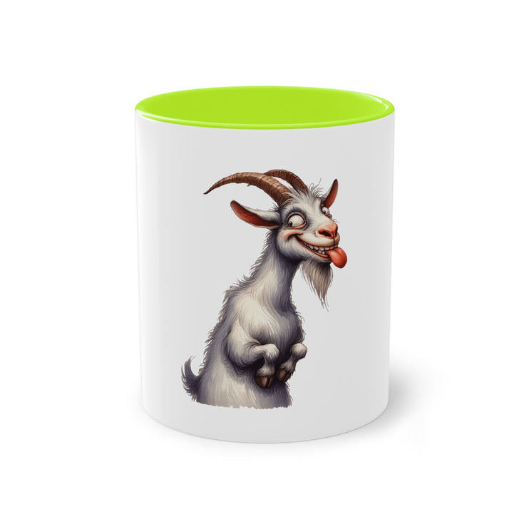 Harmony Two-Tone Coffee Mug: Sip in Style, Revel in Comfort - Goat