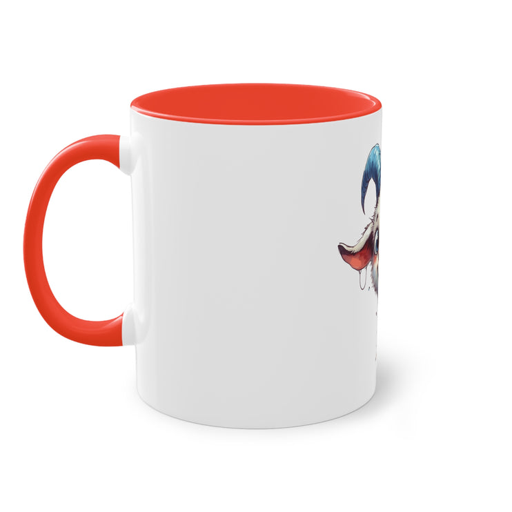 Harmony Two-Tone Coffee Mug: Sip in Style, Revel in Comfort - Goat