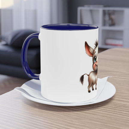 Harmony Two-Tone Coffee Mug: Sip in Style, Revel in Comfort - Donkey