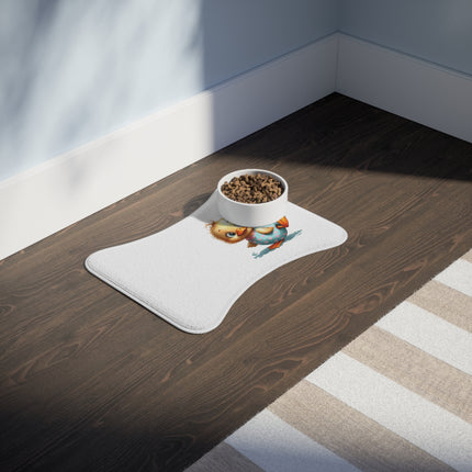 CharmPaws Pet Feeding Mats: Keep Mealtime Mess-Free & Stylish! Duck