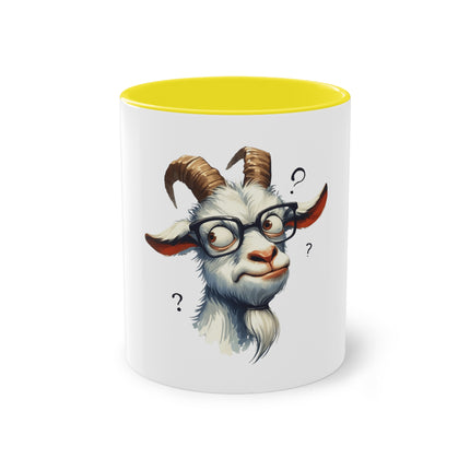 Harmony Two-Tone Coffee Mug: Sip in Style, Revel in Comfort - Goat