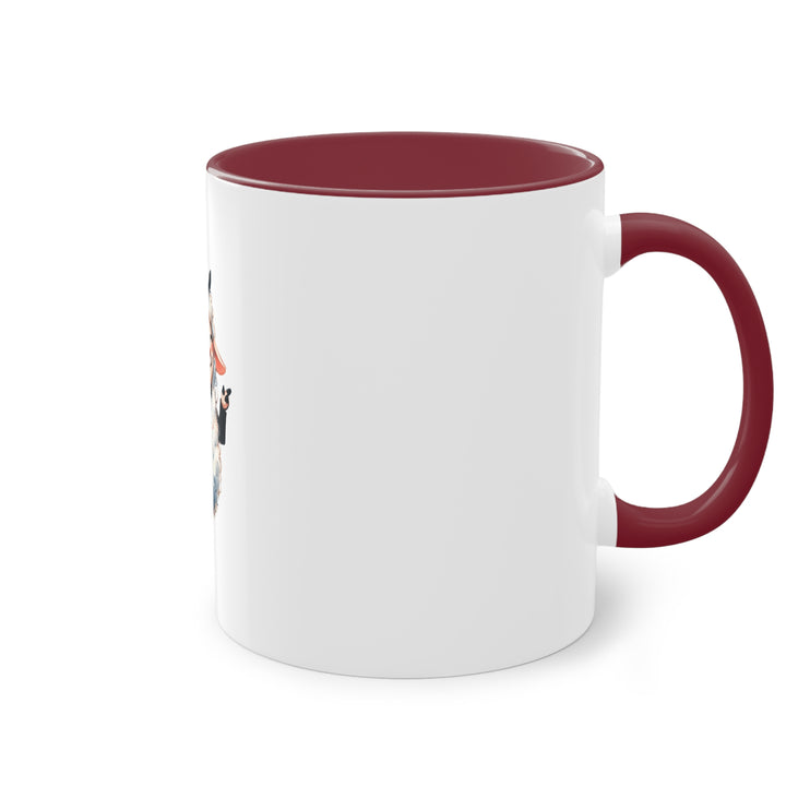 Harmony Two-Tone Coffee Mug: Sip in Style, Revel in Comfort - Sheep