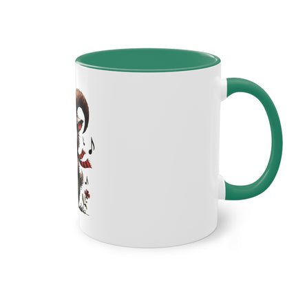 Harmony Two-Tone Coffee Mug: Sip in Style, Revel in Comfort - Goat