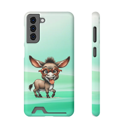 EnchantGuard Phone Case with Card Holder: Style Meets Functionality - Donkey