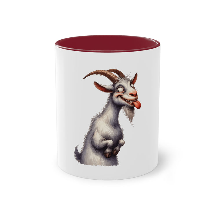 Harmony Two-Tone Coffee Mug: Sip in Style, Revel in Comfort - Goat