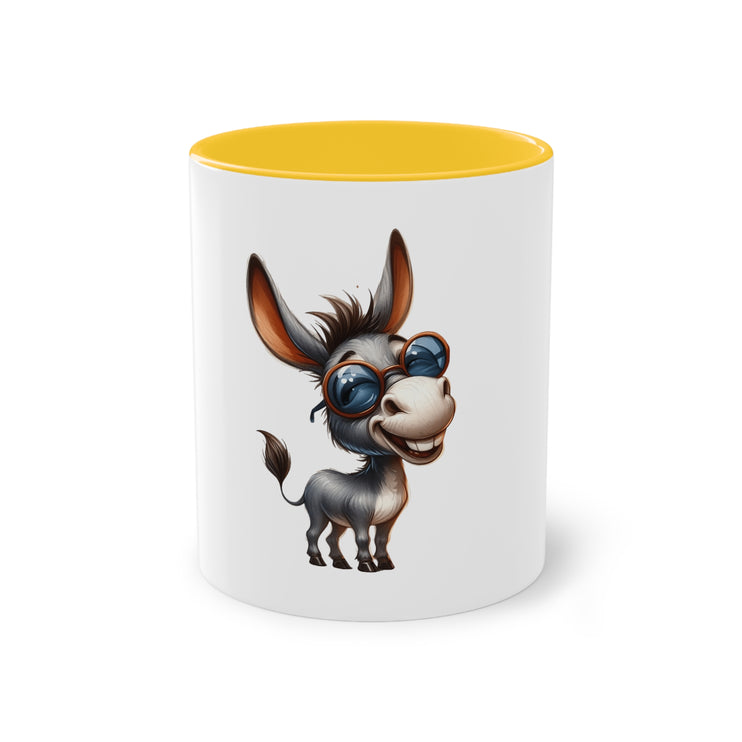 Harmony Two-Tone Coffee Mug: Sip in Style, Revel in Comfort - Donkey