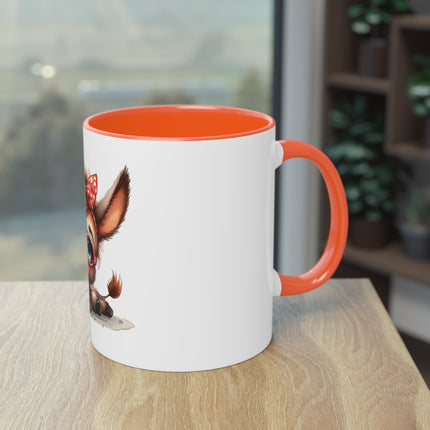 Harmony Two-Tone Coffee Mug: Sip in Style, Revel in Comfort - Donkey