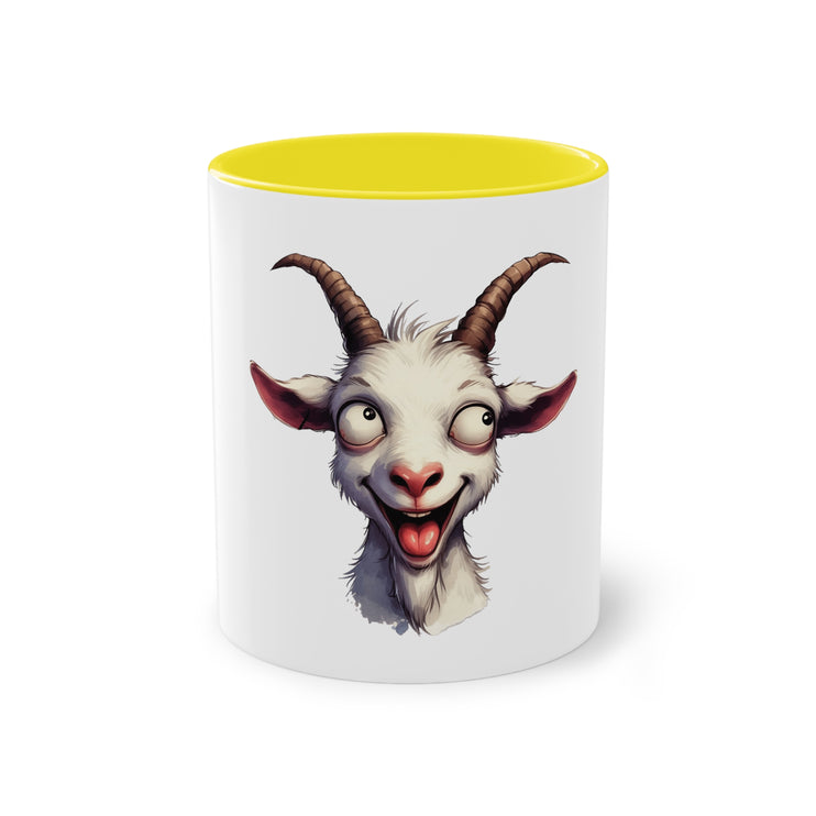 Harmony Two-Tone Coffee Mug: Sip in Style, Revel in Comfort - Goat