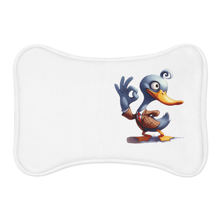 CharmPaws Pet Feeding Mats: Keep Mealtime Mess-Free & Stylish! - Duck